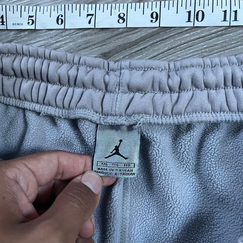Y2K Jordan Training Men XXL Lavender Fleece Sweatpants Zipper Ankle Jumpman